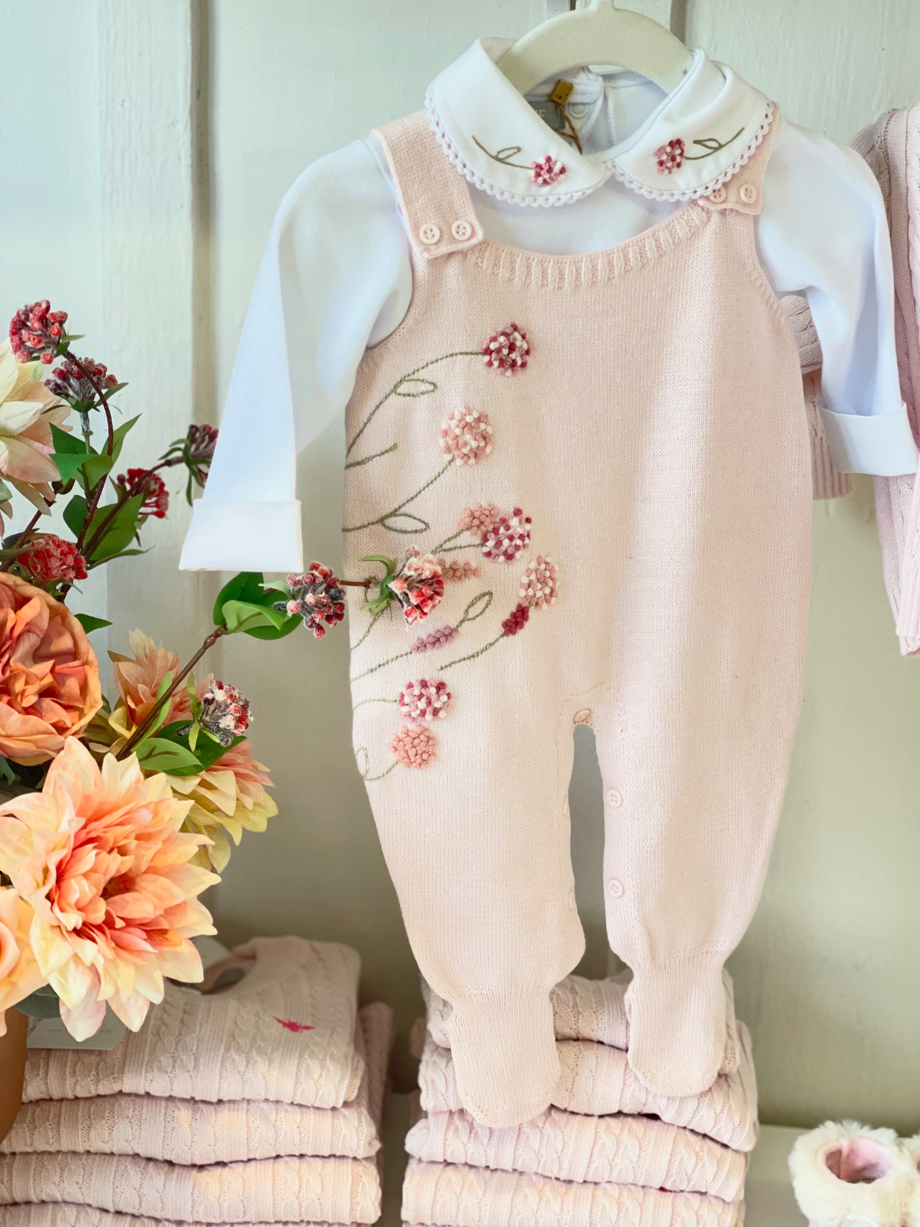 Macacão de Tricot - Floral